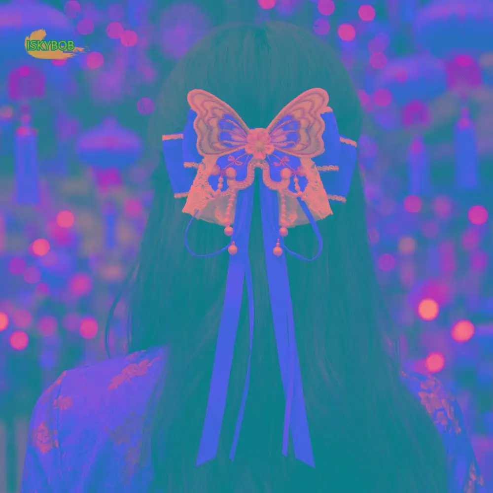 

Sweet Red Bow Ribbon Hair Clip Tassel Ribbon New Year Hairpin Plush Princess Hanfu Hair Ornamen Braid