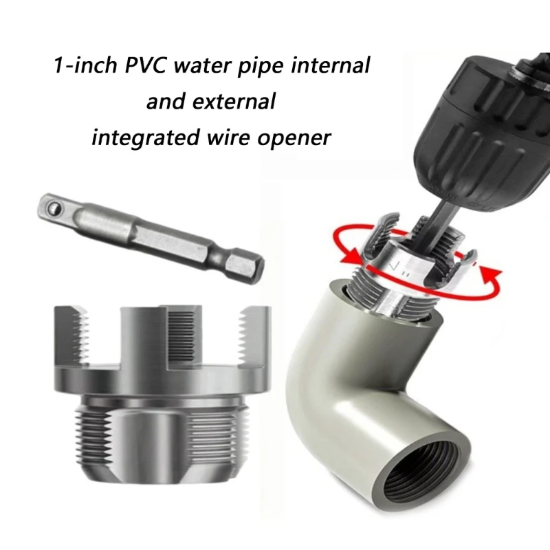 

Инструмент для внутренней и внешней нарезания резьбы на трубах, инструмент для нарезания трубной резьбы, 1 дюйм DN25, с дрелью