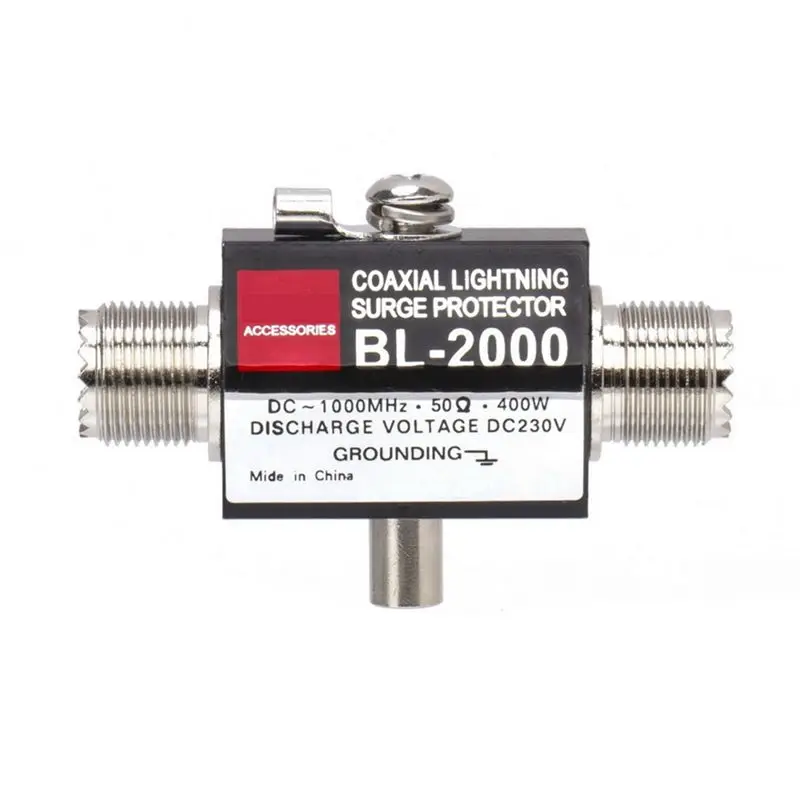 

BAAU 4X BL-2000 Coaxial Lightning-Surge Protector PL259 Female To PL259 Female Coaxial Lightning-Arrestor DC-1000Mhz