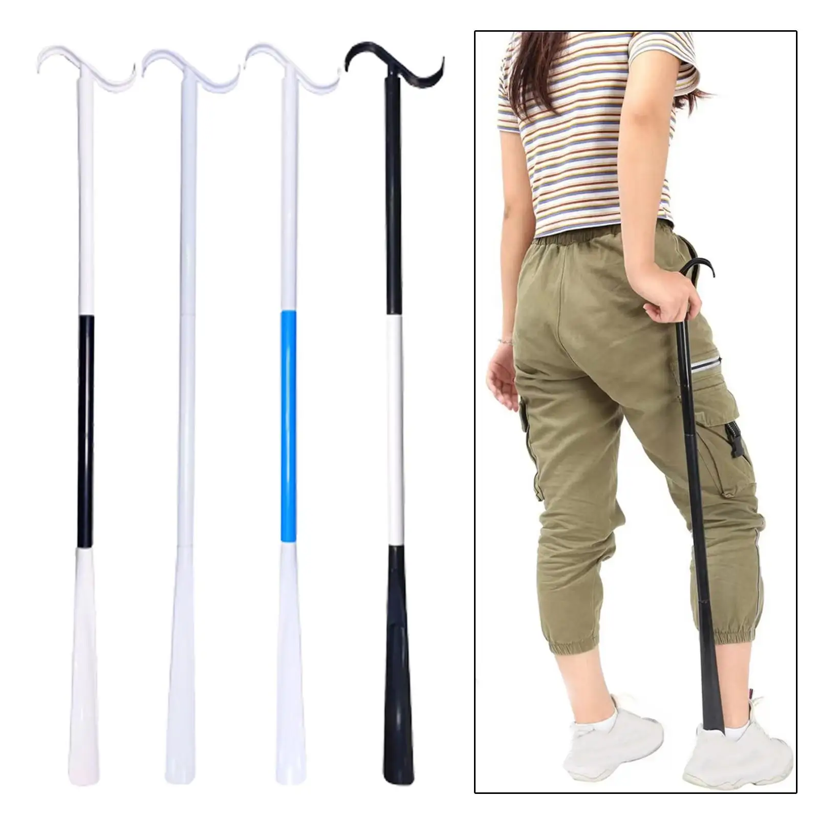 Dressing Stick Aid, Schuhsocken Dressing Aid Schuhlöffel Sockenentferner Werkzeug für Dressing Hosen