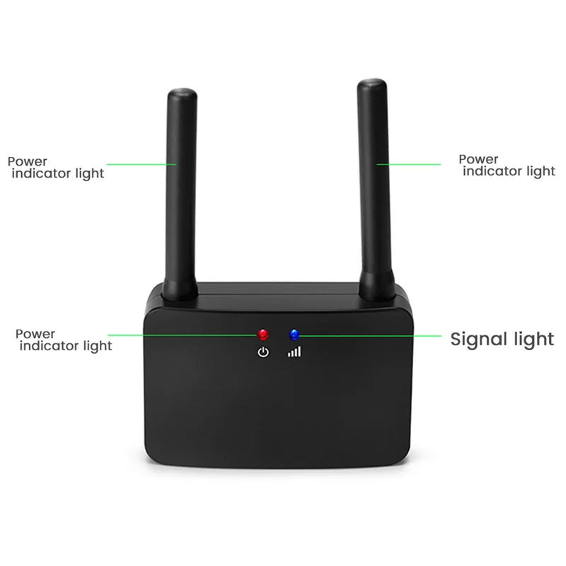 Imagem -03 - Amplificador de Sinal Repetidor sem Fio Aprendendo Código Extensor para Sistema de Alarme Sensor Detector sem Fio eu Plug 433mhz