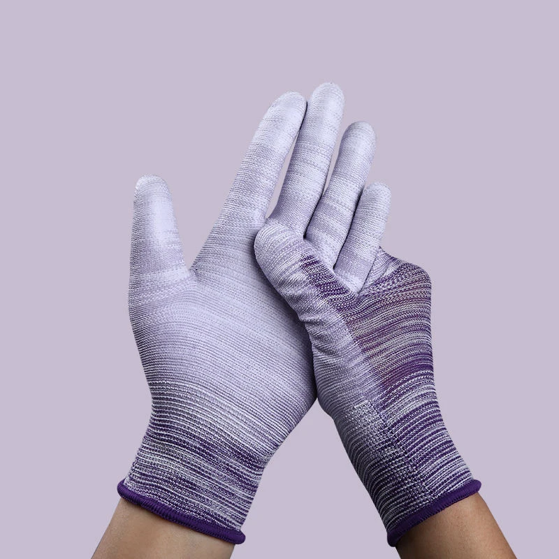 Перчатки для сада разных цветов, защитные перчатки из искусственной кожи с внутренним покрытием, нейлоновые, для работы на открытом воздухе, 6 пар