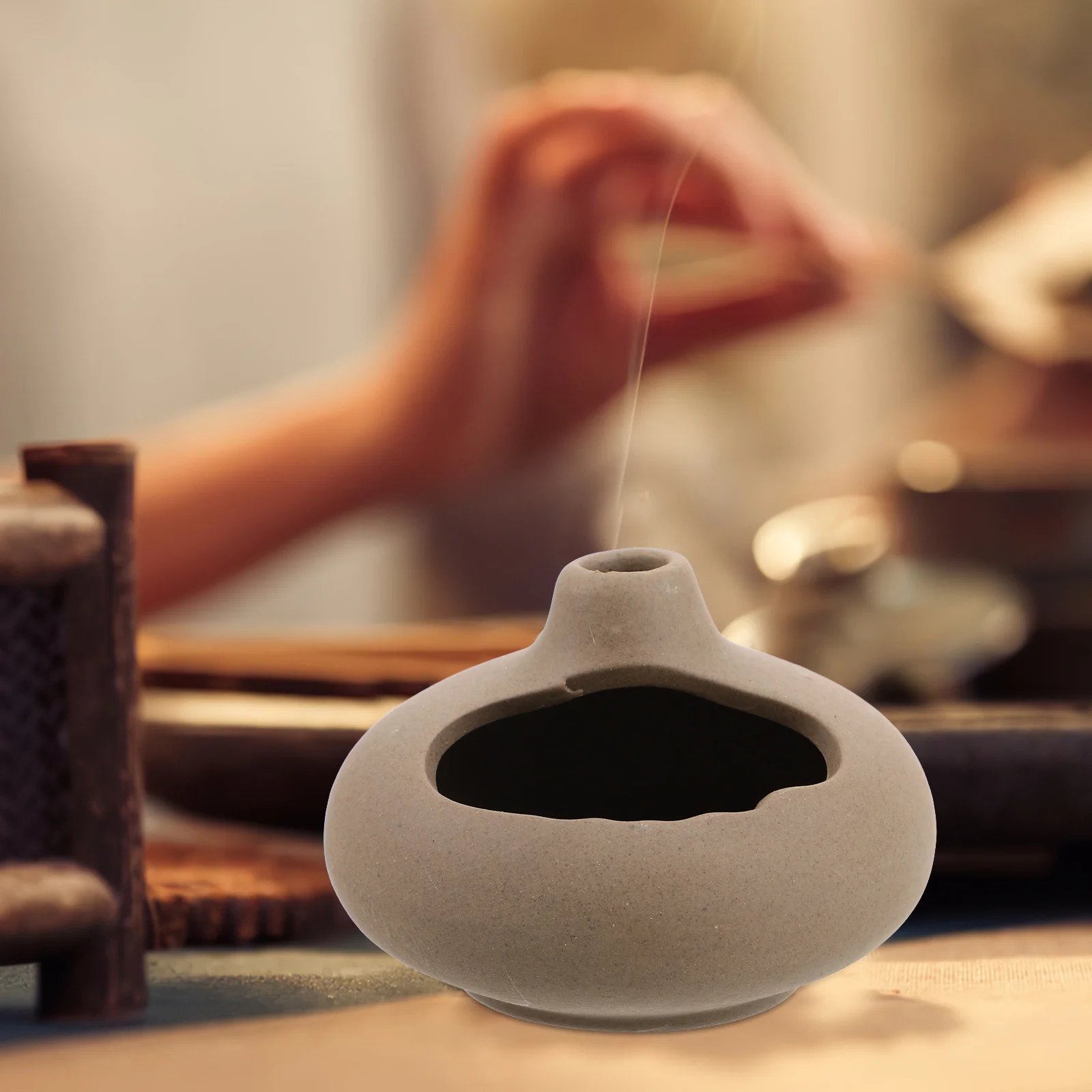 

Unique Handcrafted Ceramic Incense Burner for Palo Santo and Cone Sticks Rustic Smudge Stick Holder Aesthetic Porcelain Dish