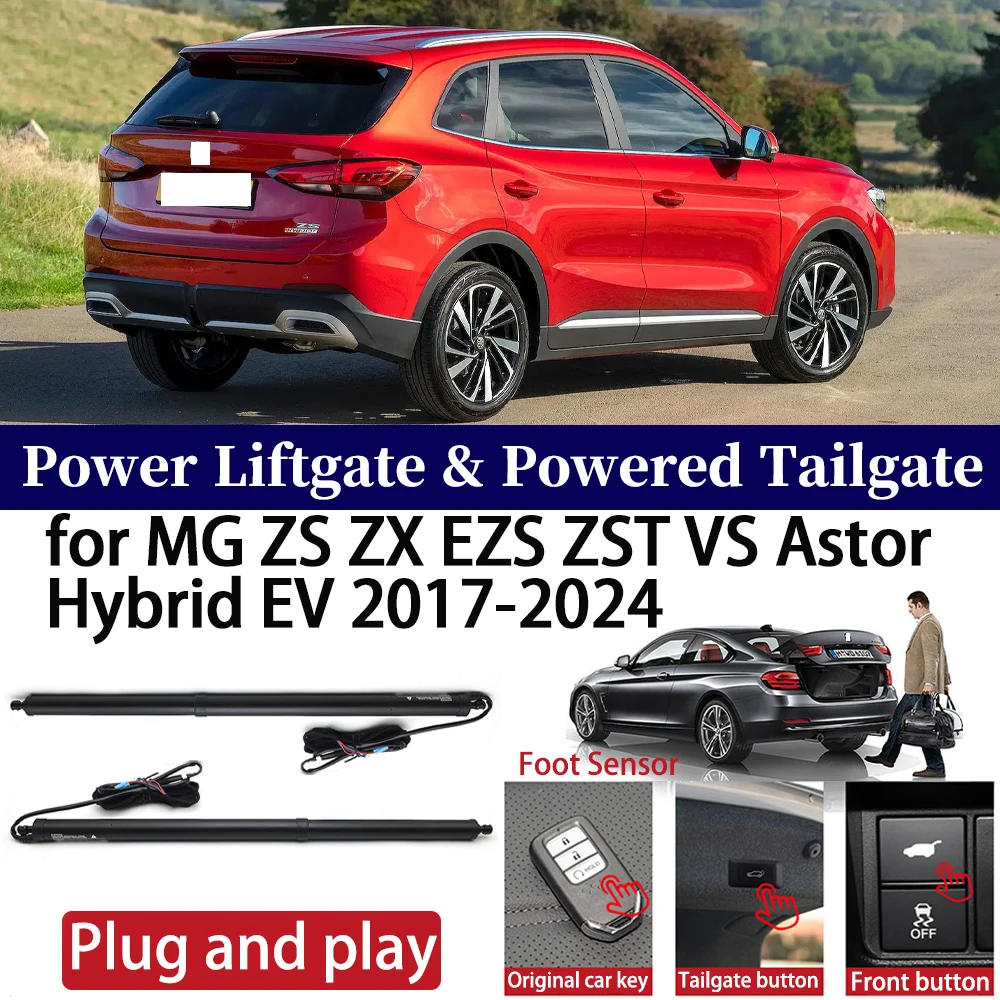 ZhuCamX for MG ZS ZX EZS ZST VS Astor Hybrid EV 2017-2024 Car OEM Power Liftgate Automatic One-Click Powered Tailgate Strut