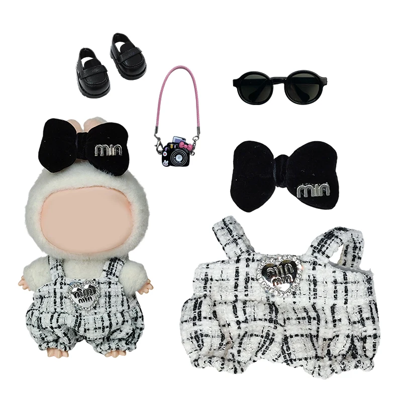 

Для 17 см одежды Labubu, одежда для плюшевой куклы-пиратский костюм с повязкой на глаза и мечом | Набор приключений