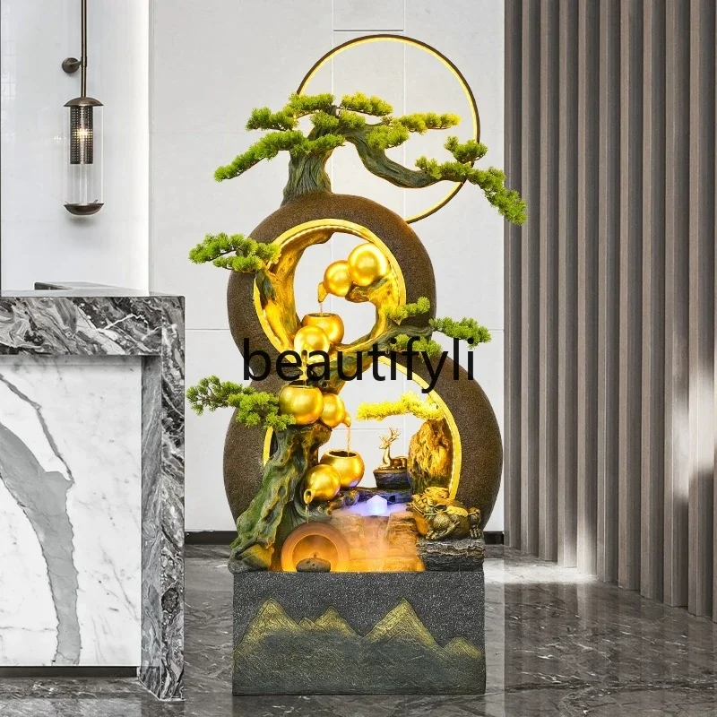 

Gourd flowing water ornament circulating water living room decoration floor water landscape office gift