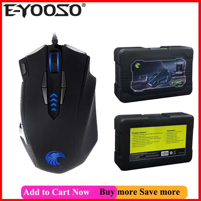 Original Ergonomic Wired Gaming Mouse LED 5000DPI USB Computer Mouse Gamer RGB Silent Mause With Backlight Cable For PC Laptop