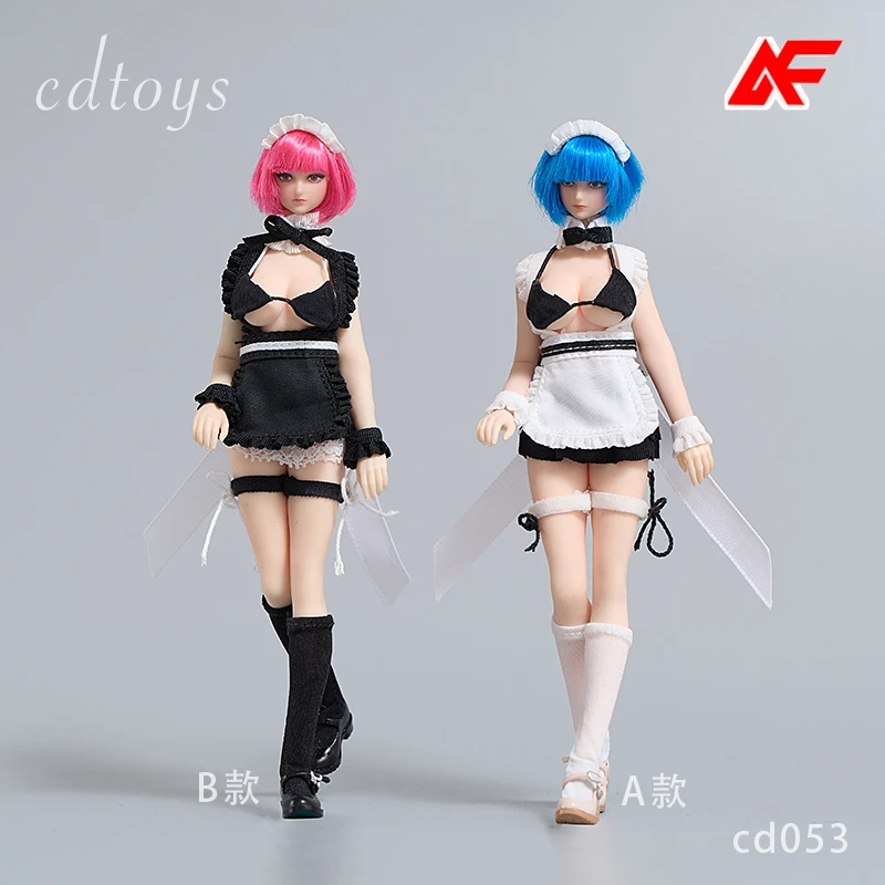 cdtoys cd053 1/12 Scale Maid Costume Apron Dress Fit For 6'' Female PH TBL 86TOYS Action Figure Body Dolls