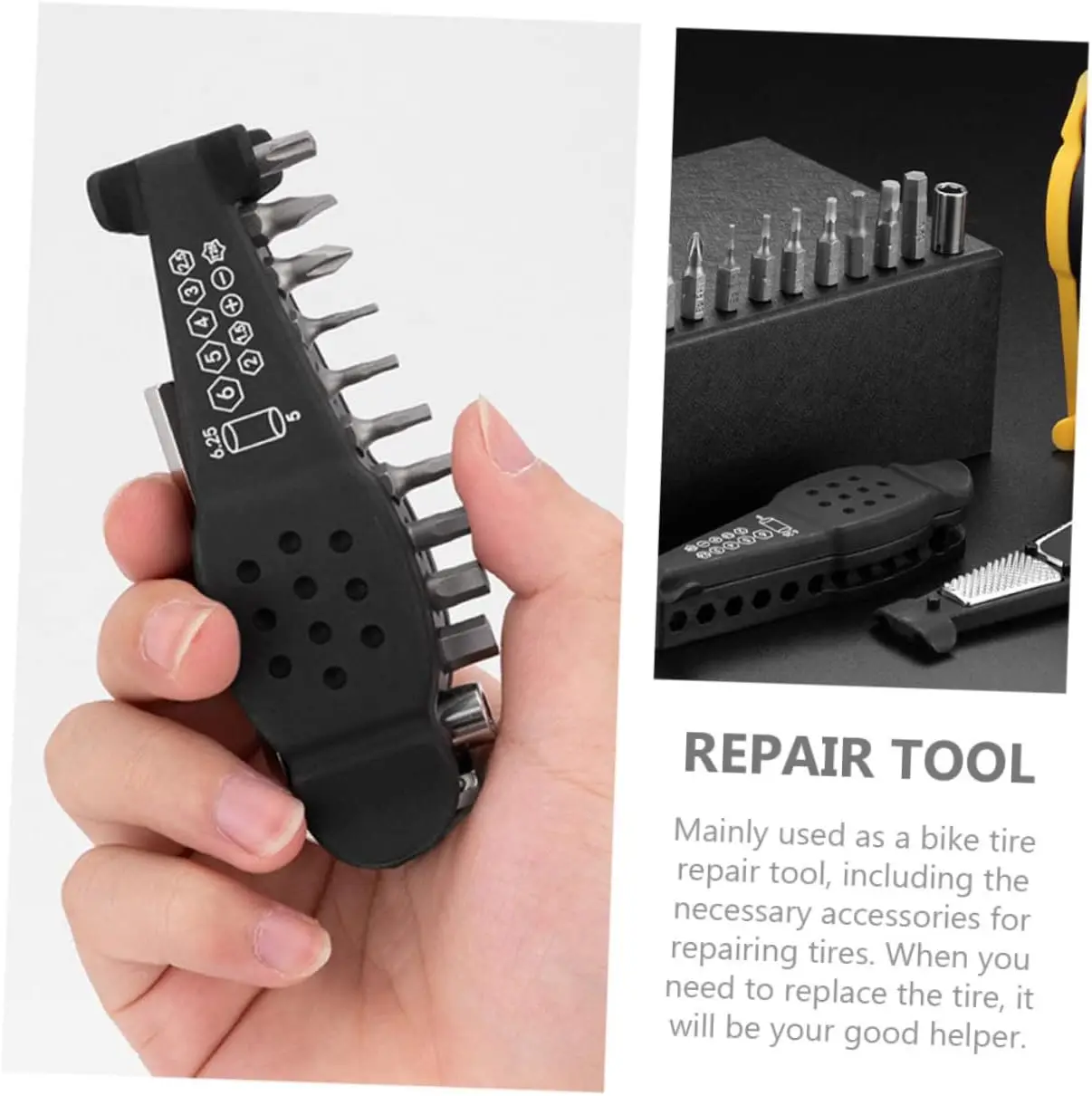 2 Sets Tire Repair  Bike Tire Patches Quick Repairing Equipments Portable Repair Tools Tire