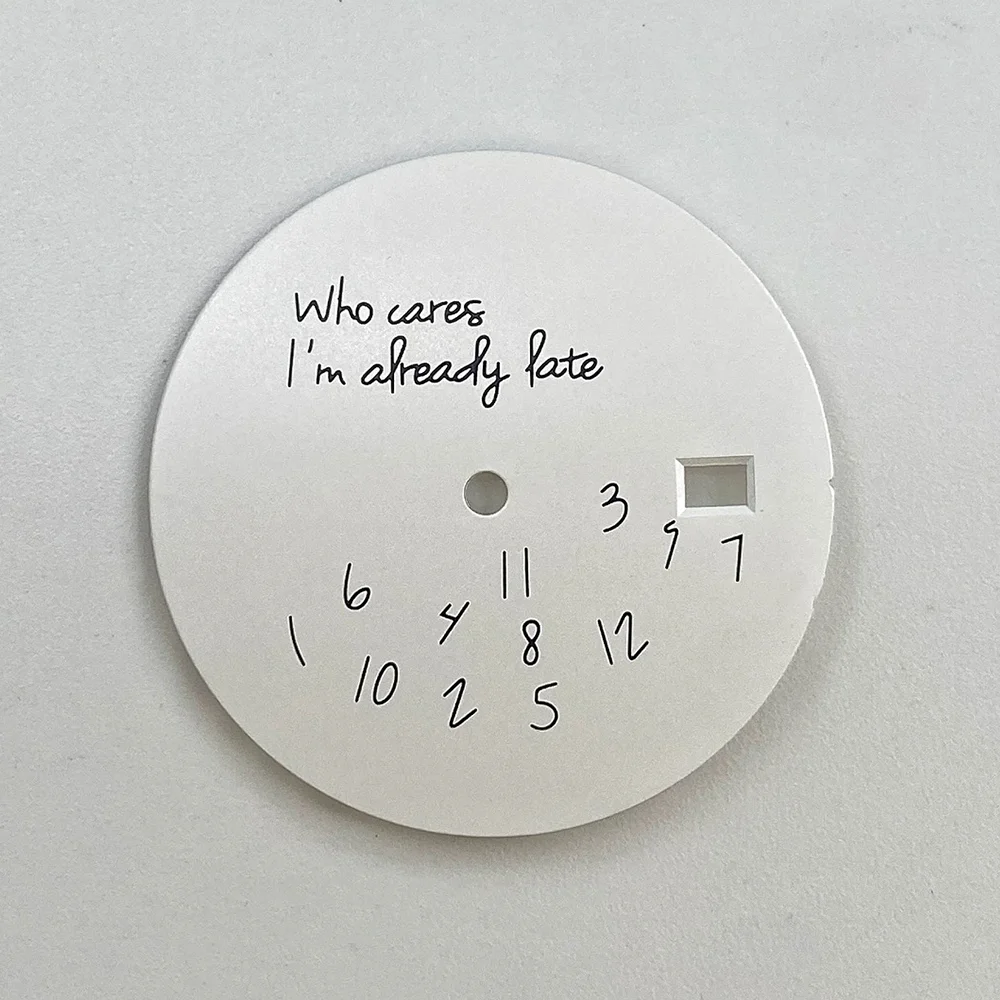 28.5mm 문자 없는 다이얼 NH35 다이얼 시계 부품 교체 액세서리 NH35 시계 다이얼 맞춤형 로고 지원