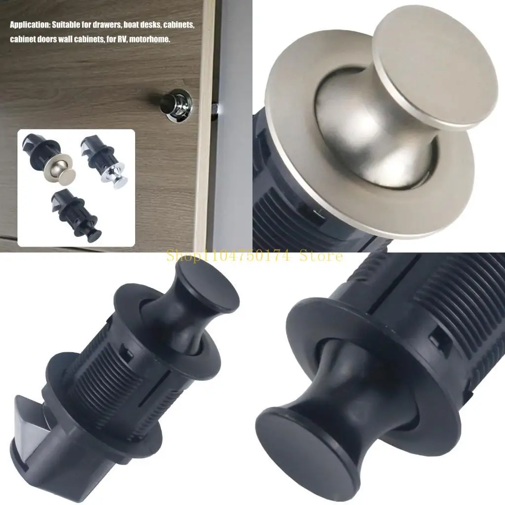 Round Embedded Push to Open Lock Zincs Alloy Flush Mount Cabinet Lock Enduring Top Sale