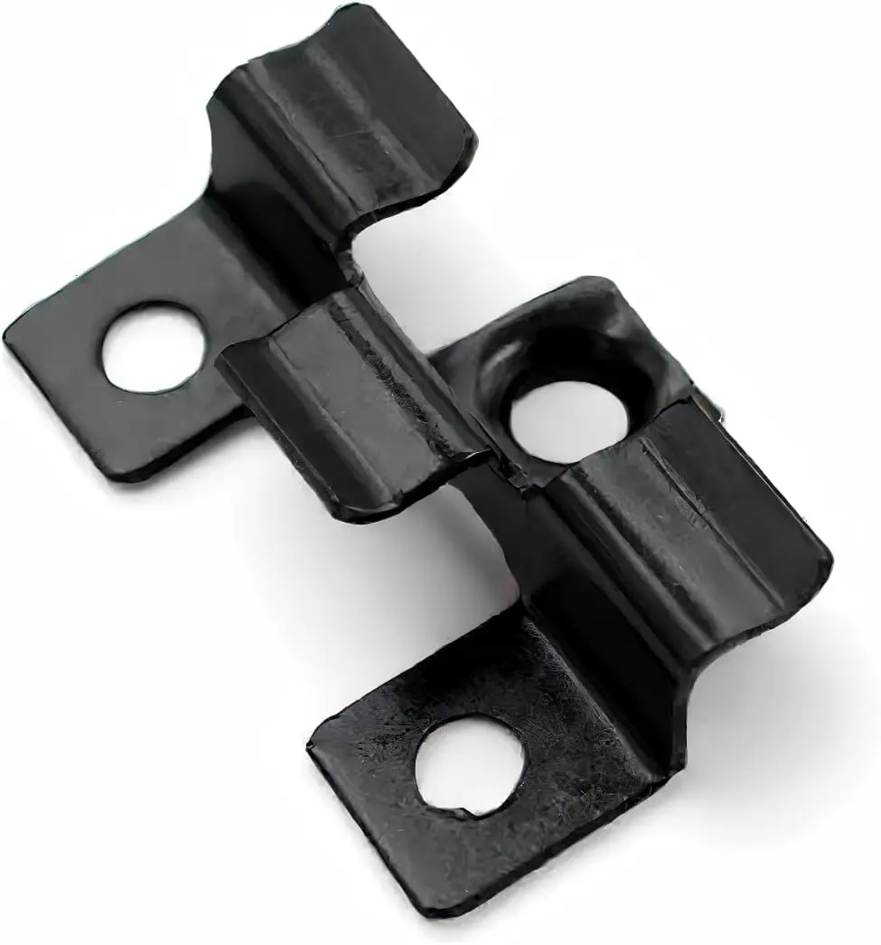 200Pcs Hidden Composite Decking Clip WPC Deck Joint Black Silver