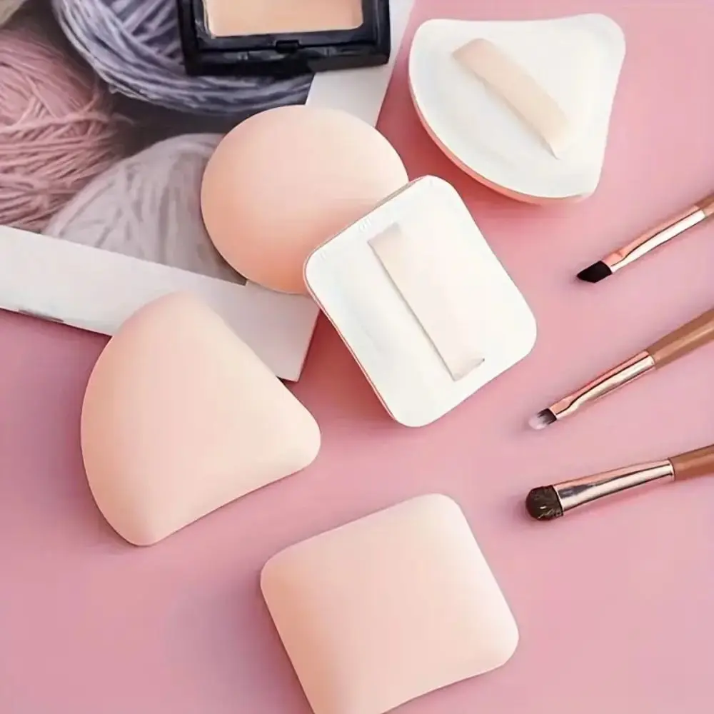 Triangle Round Rectangle Shaped Air Cushion Powder Puff Dry And Wet Dual Use Long-lasting Makeup Sponge Reusable Soft