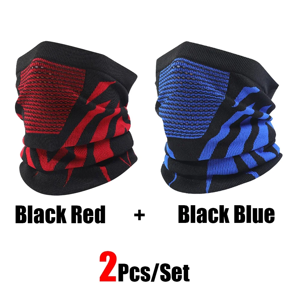 

2Pcs/Set Unisex Winter Warm Skiing Mask Elastic Breathable Outdoor Sports Running Fishing Multi-Functional Neck Warmer Headscarf