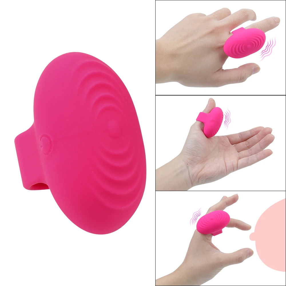 Strap On Finger Ring Vibrators for Women Nipple Clitoris Stimulator Vaginal Anal Sex Toys Female Masturbator Small In Pocket