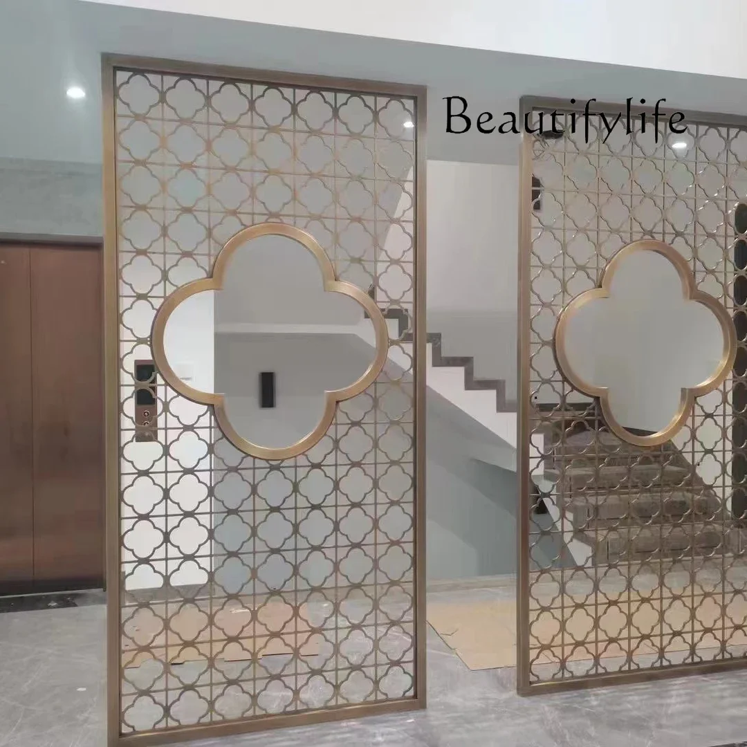 H45 French StyleFrench Style Custom. Customized Metal Screen Indoor Metal Decoration Laser Cutting Indoor Partition Screen