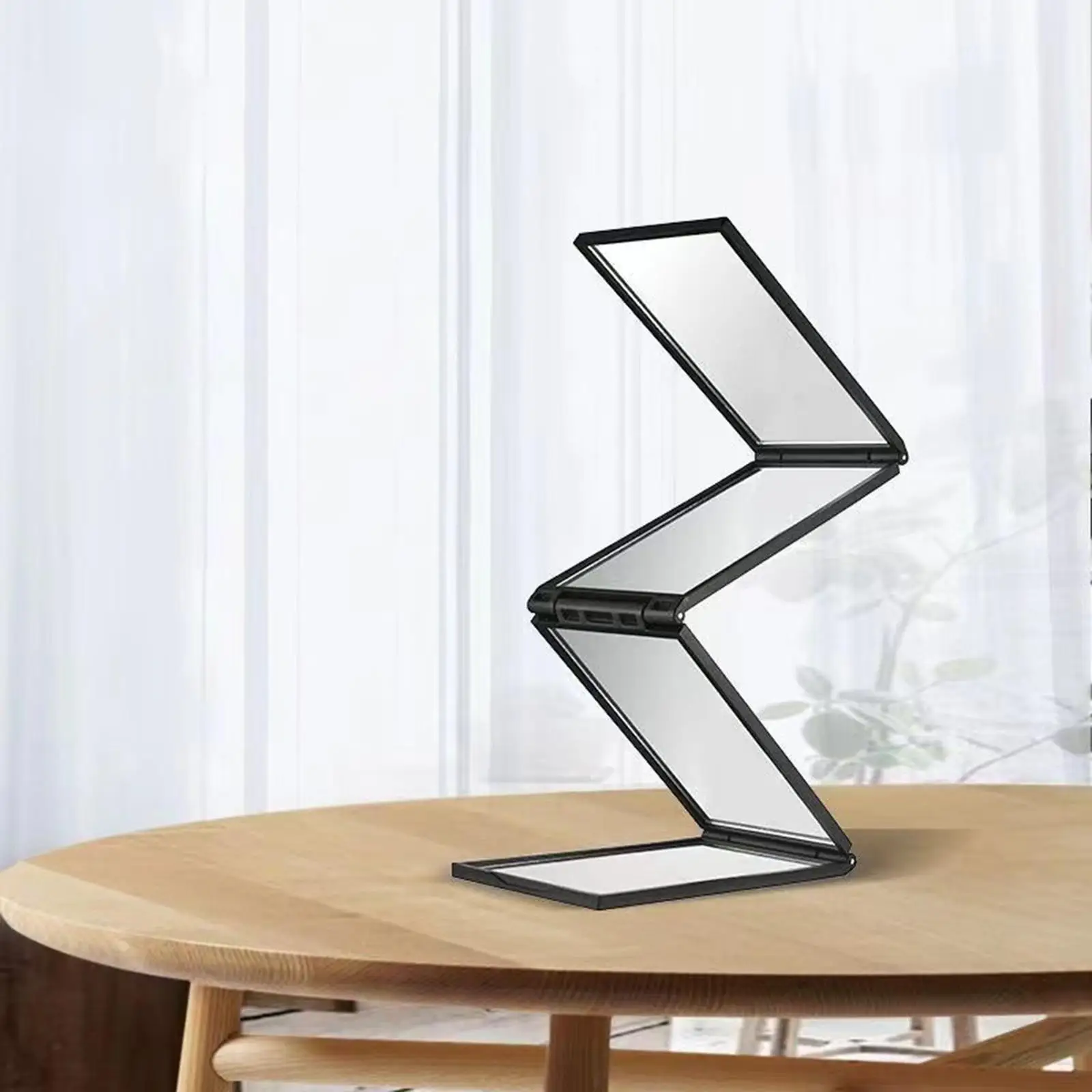 4-Wege-Spiegel, zusammenklappbar, selbsthaarschnitt-Spiegel, tragbar, vierseitiger Spiegel für die Fahrzeugwartung, Haarschneiden, Styling, Männer und Frauen, Pflege