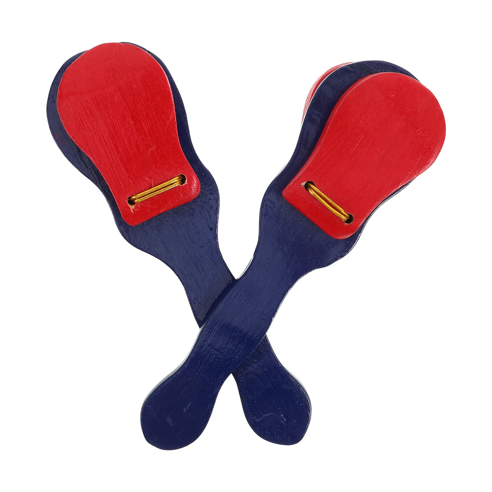 

1 Pair Orff Wooden Castanets Early Education Music Instrument Rhythm Percussion For Preschool Classroom Activities