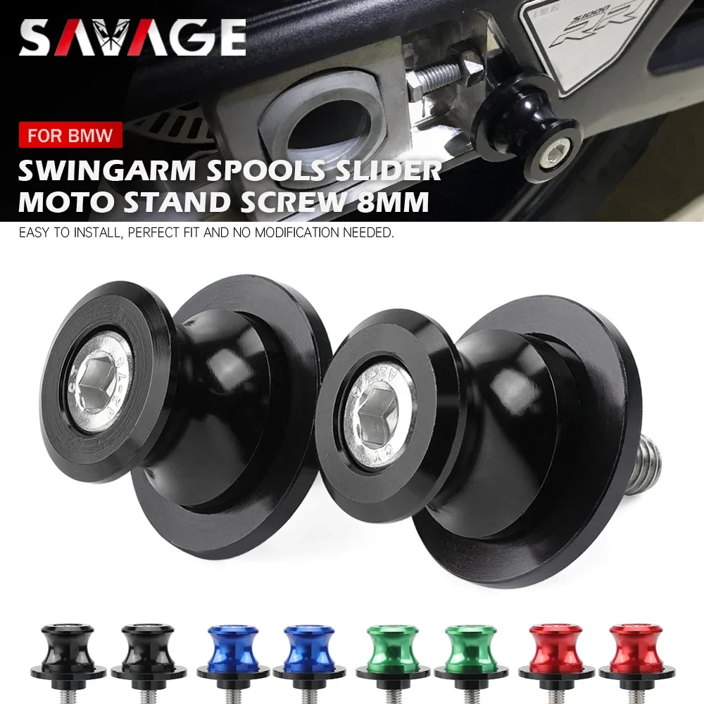 

Swingarm Spools Slider For BMW S1000RR S1000R S1000XR HP4 S 1000 RR XR R Motorcycle Accessories Rear Stand Screw M8 Bolt