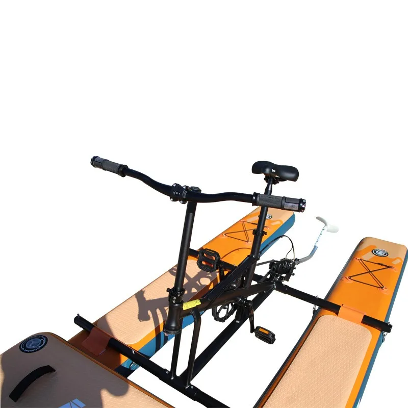 New Arrival Inflatable Water Sport Pedal Bike Boat Double Person Folding Inflatable Sup Beach Water Bike view 3