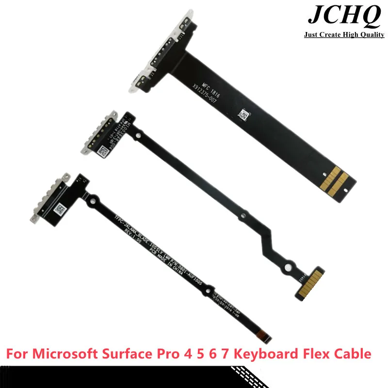 JCHQ Original Keyboard Flex Cable For Microsoft Surface Pro 4 5 6 7 1724 1796 1866  Keyboard Keypad Connector Port Flex cable