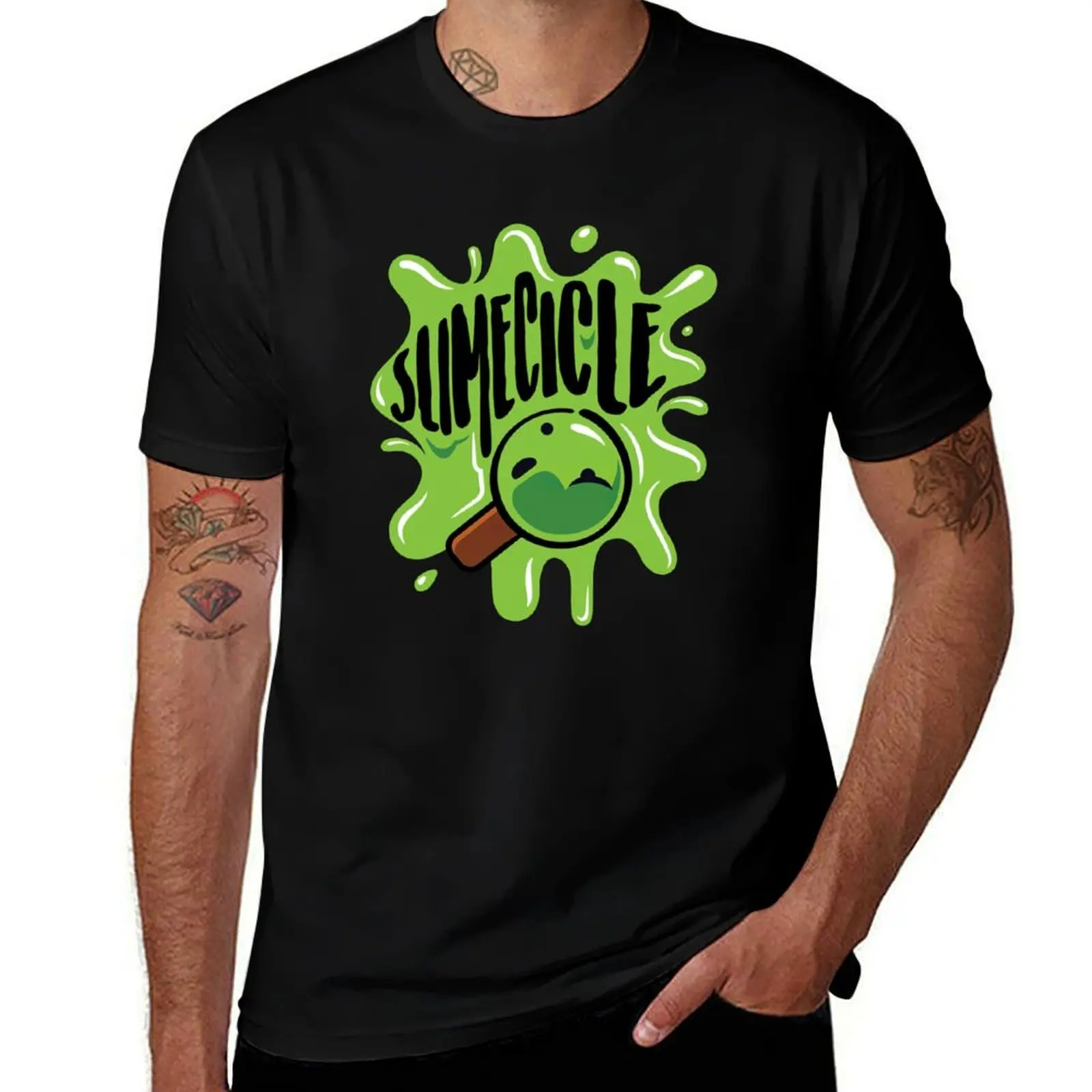 

slimecicle merch T-Shirt cute tops affliction shirts vintage anime t shirts heavyweight t shirts for men