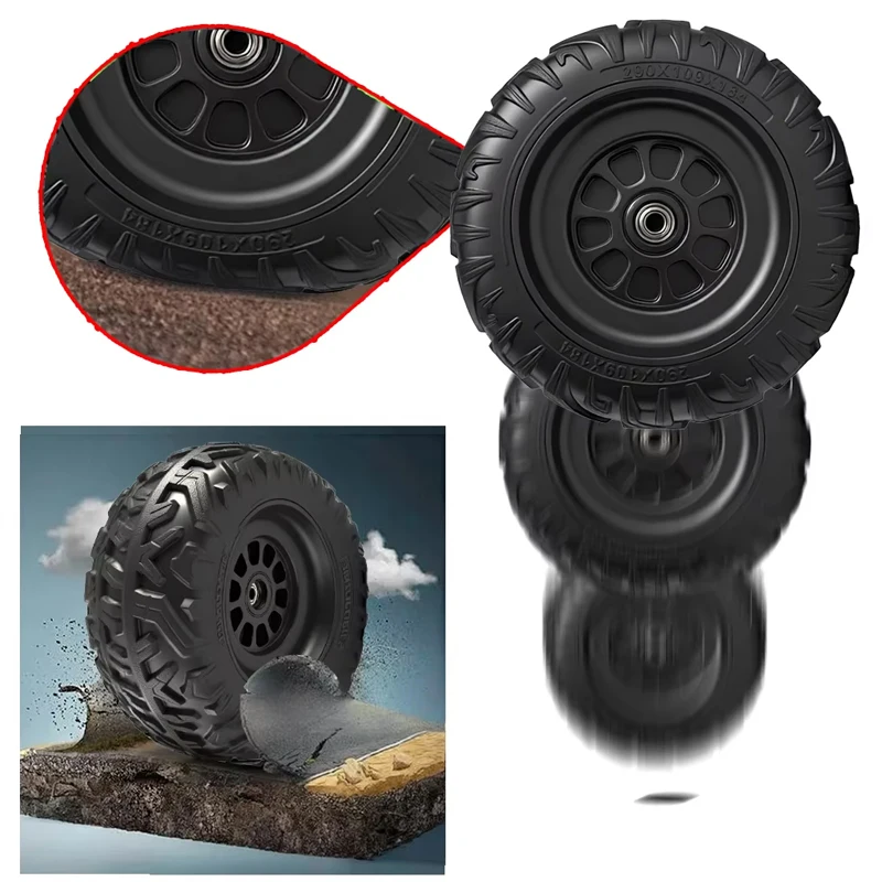 Neumático de caucho sólido EVA de 29CM/11,4 pulgadas para coche eléctrico para niños, coche de paseo de 1,2 cm/0,47 pulgadas ﻿ Piezas de mejora de neumáticos de cocodrilo, rodamiento