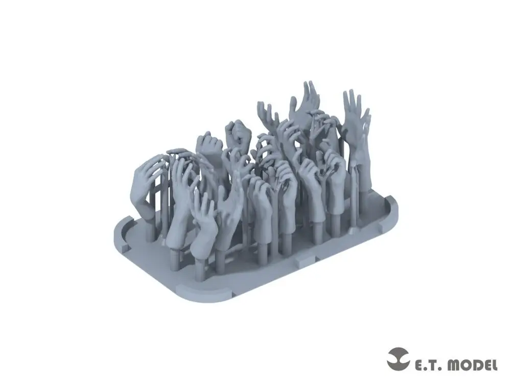 ET MODEL P35-320 1:35 Hands for Figures Type.1 Universal 3D Printed