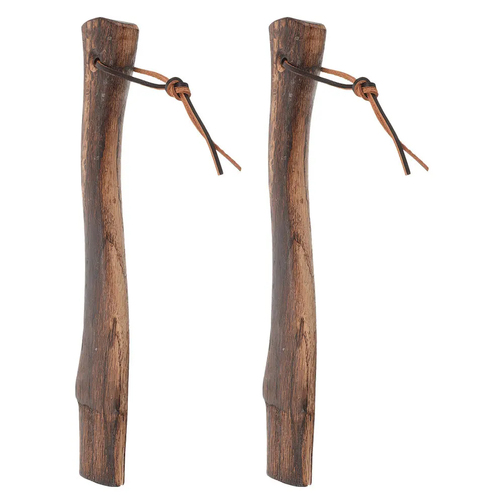 

2Pcs Wooden Axe Handle Replacement Smooth Surface Safe Comfortable Grip for Various Outdoor Activities and Tasks