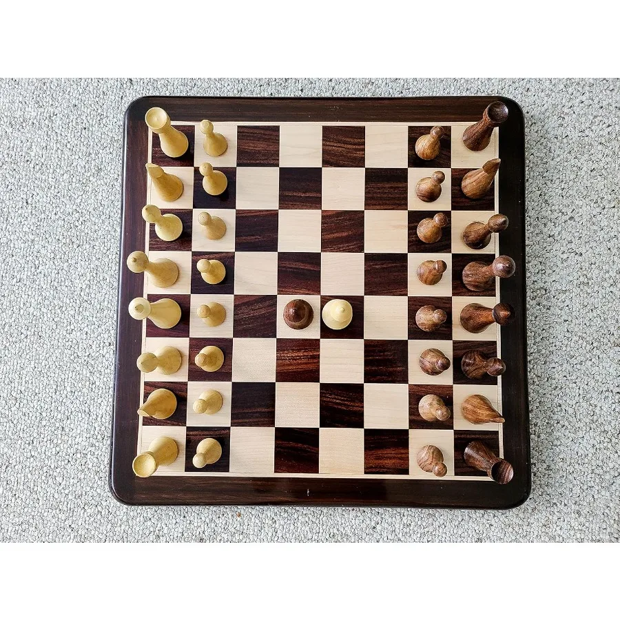 

Репродукция Hermann Ohme, датский современный минималистичный стиль, утяжеленные шахматные фигуры из шешама древесины короля 3,75, красновато-коричневого цвета Rosewoo