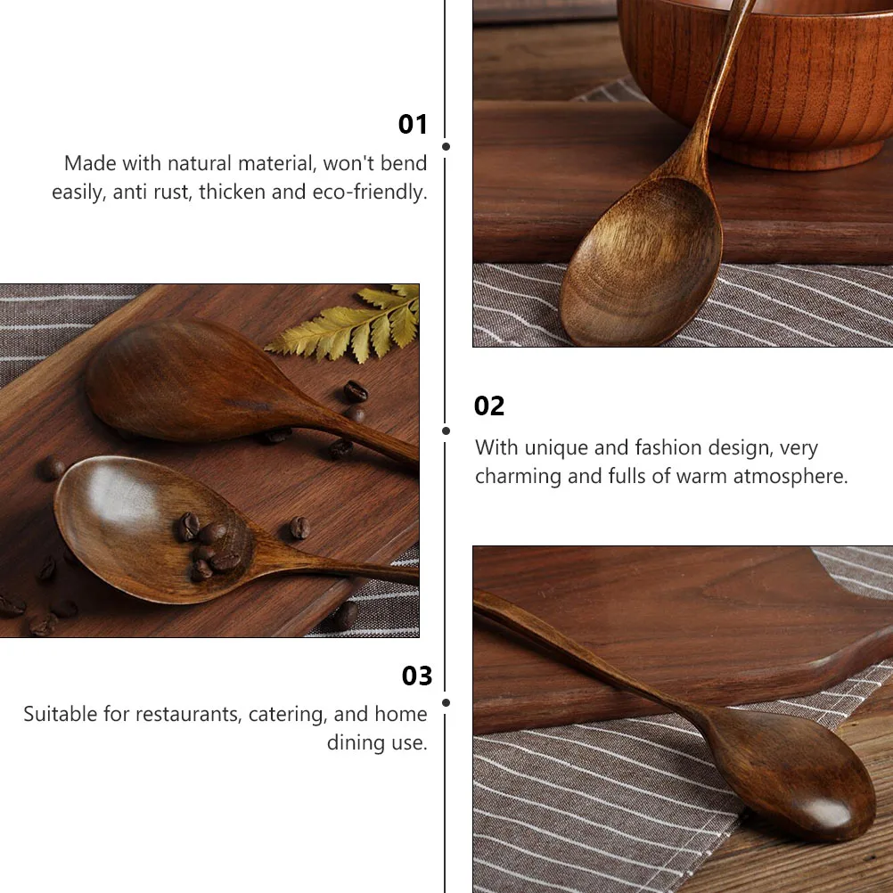 

Wooden Rice Spoon Home Ladle Soup Kitchen Tool Japanese Style Eco Friendly Anti Rust Serving Spoons Wooden Kitchen Gadgets