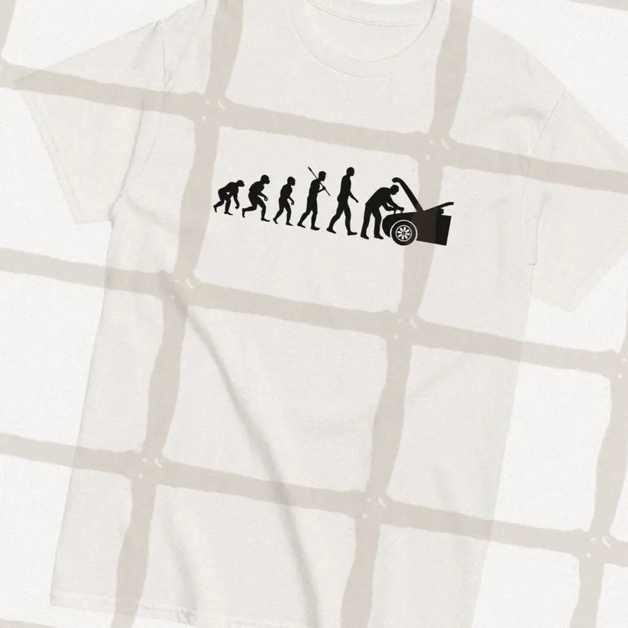 

Car Lovers T-shirt car funny print Men's and Women's Short-Sleeved with Patterns for Summer