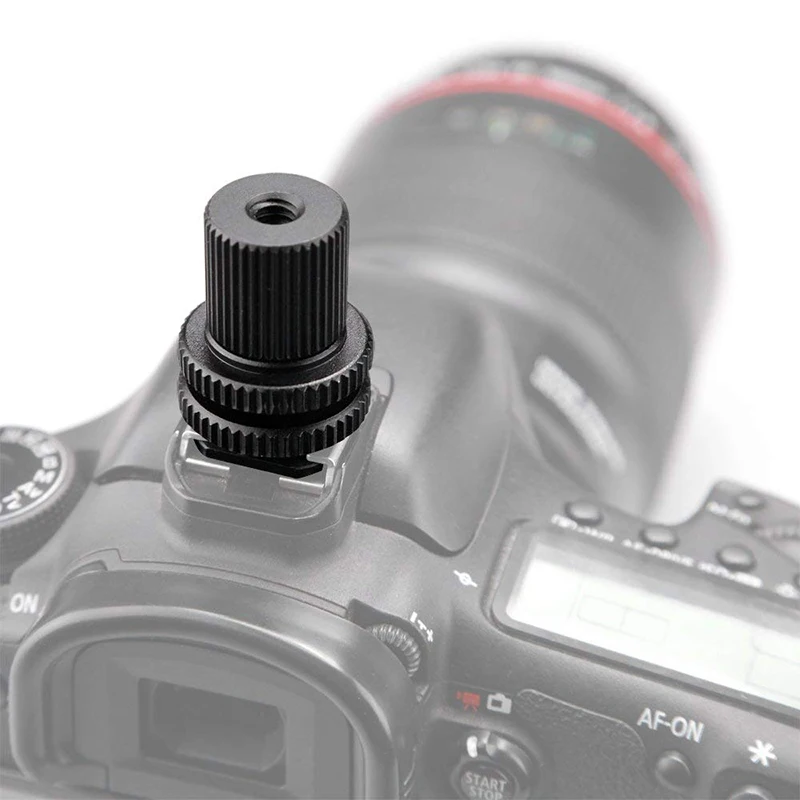 1 팩 1/4 암-암 나사 어댑터, 마이크 마이크 스탠드 삼각대 플래시 LED 라이트 브래킷 카메라 스튜디오 액세서리