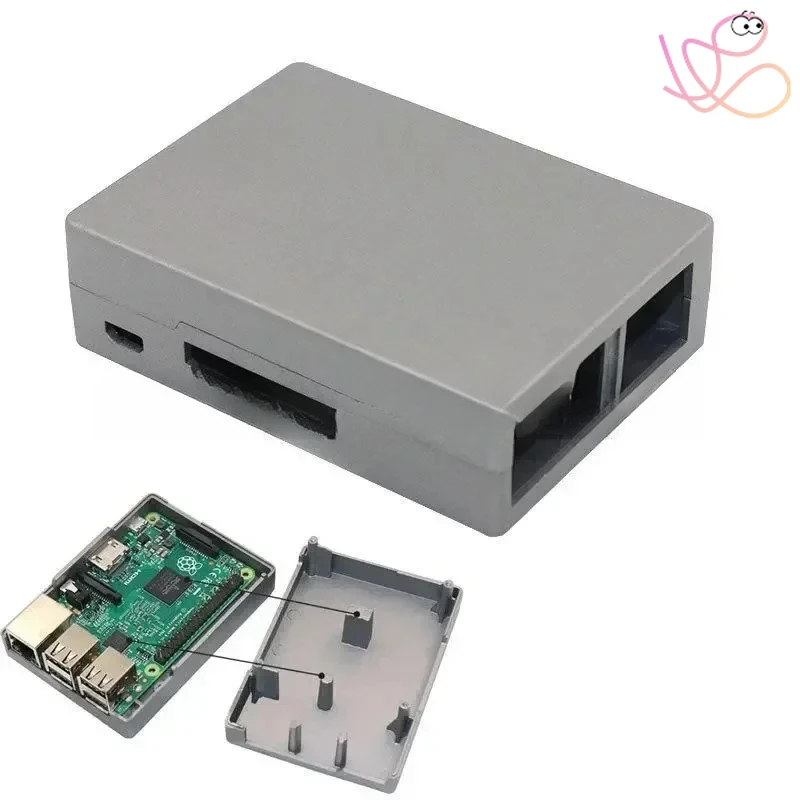 Aluminum alloy, metal case for Raspberry Pi 3rd generation Raspberry Pi 3B + 4B case can be screen printed