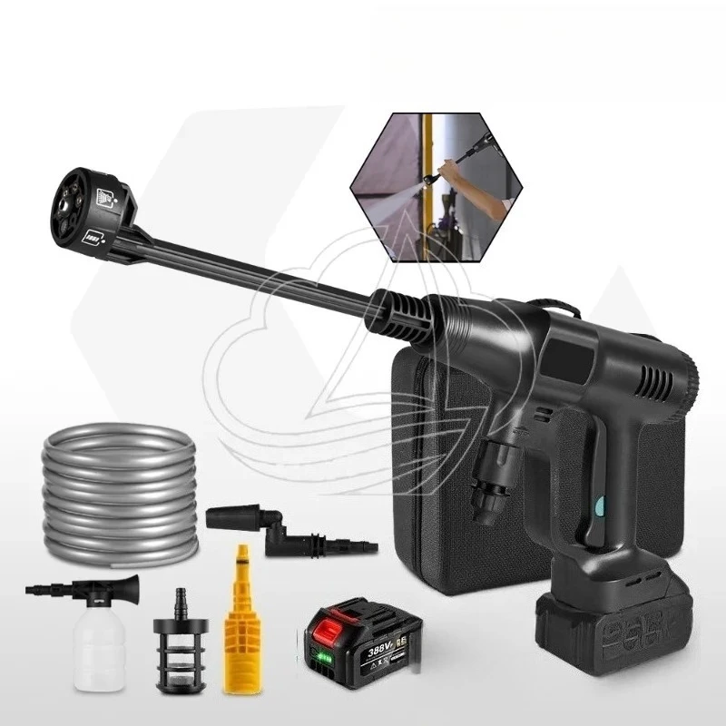 Cordless High Pressure Washer Portable Electric Water Gun Powerful Car Cleaning Machine for Home