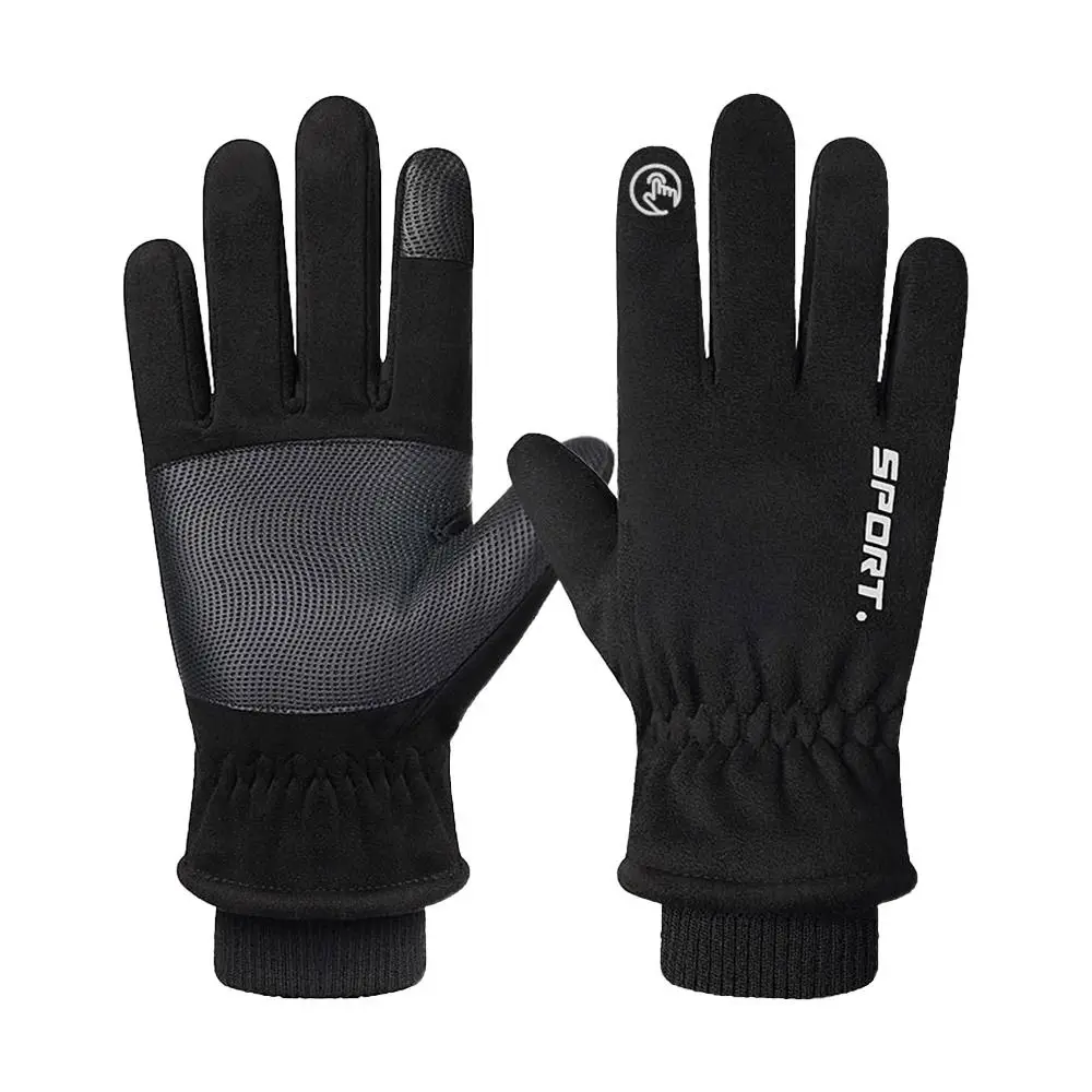 

Лыжные ветрозащитные перчатки для вождения, водонепроницаемые зимние теплые варежки с сенсорным экраном, термоперчатки, плюшевые перчатки