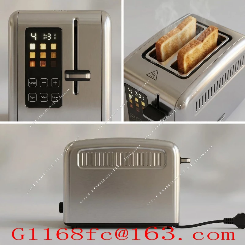 Toaster, Household Toaster, Stainless Steel Stove, Spit Out Driver, Multi Speed Adjustable Baking Breakfast Machine