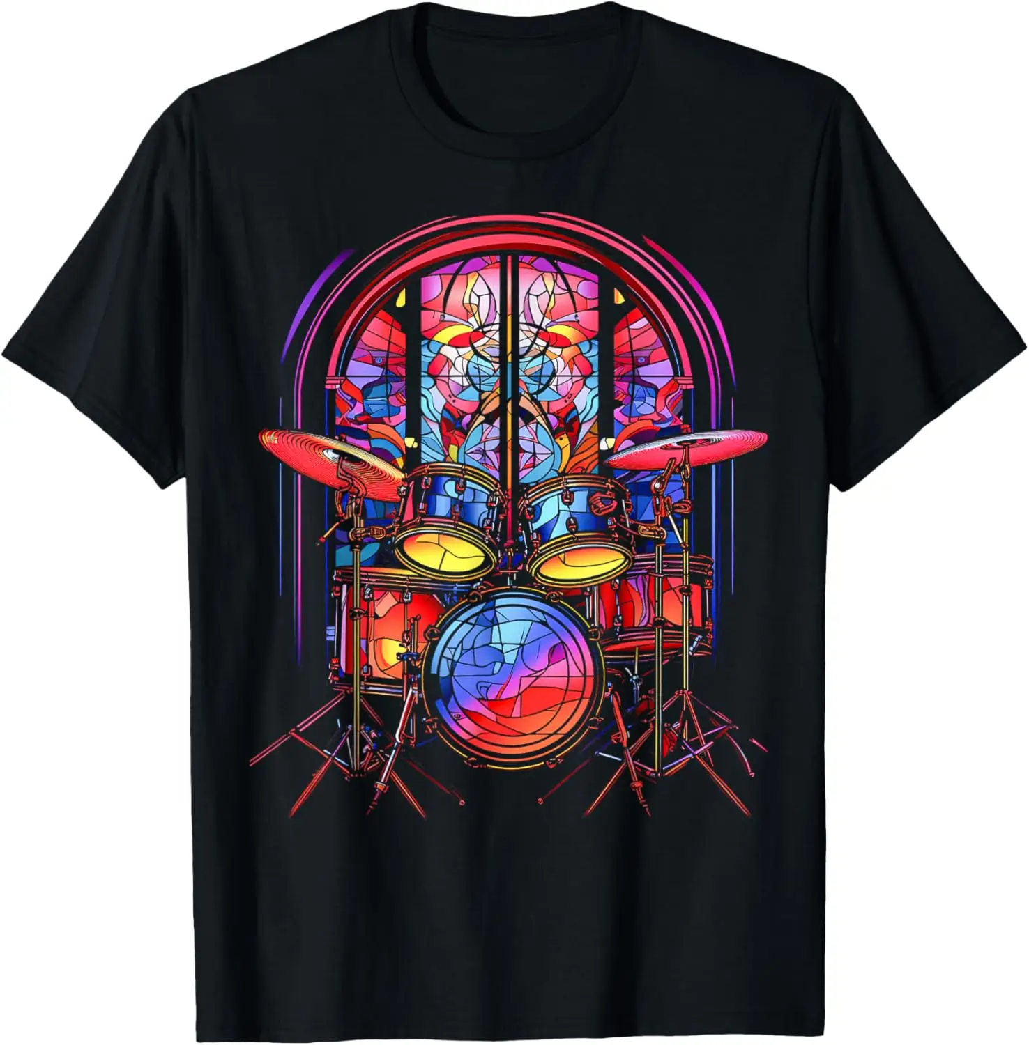 تي شيرت Drum Kit Percussionist Drummer Art Drums