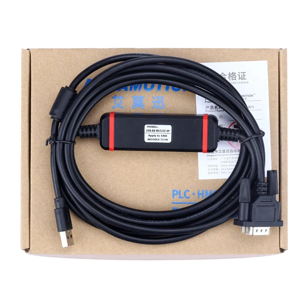 

USB-AX-RS232C-9P for CKD Servo Drive ABSOdex Download Data Cable AX-RS232C-9P USB Communication Line Debugging Line