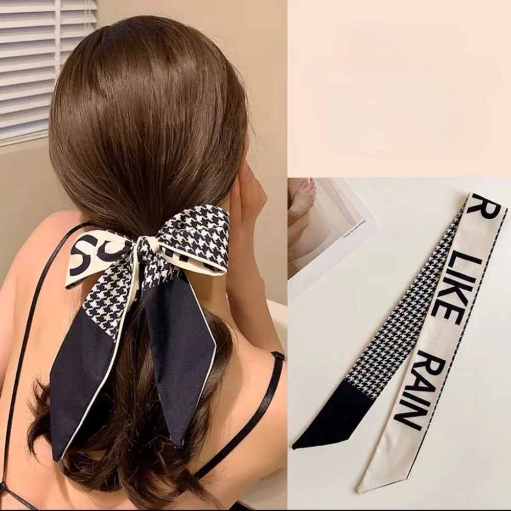 

Женский тонкий шелковый платок, роскошный модный шарф-косынка для сумки, повязка на голову