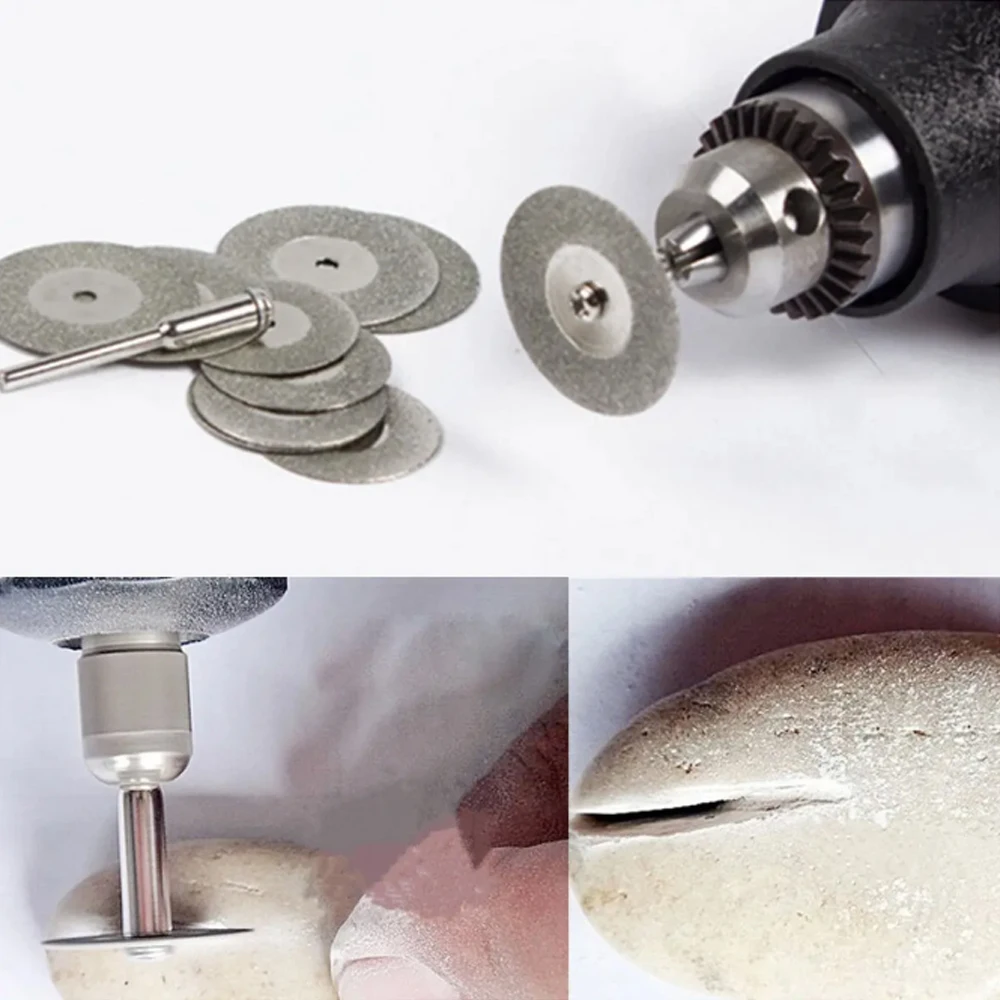 12Pcs/set 20/22/25/30mm Hss Cutting Disc Circular Saw Blade Metal Cut Off Abrasive Tools For Dremel Rotary Tool Cutting Blade view 2