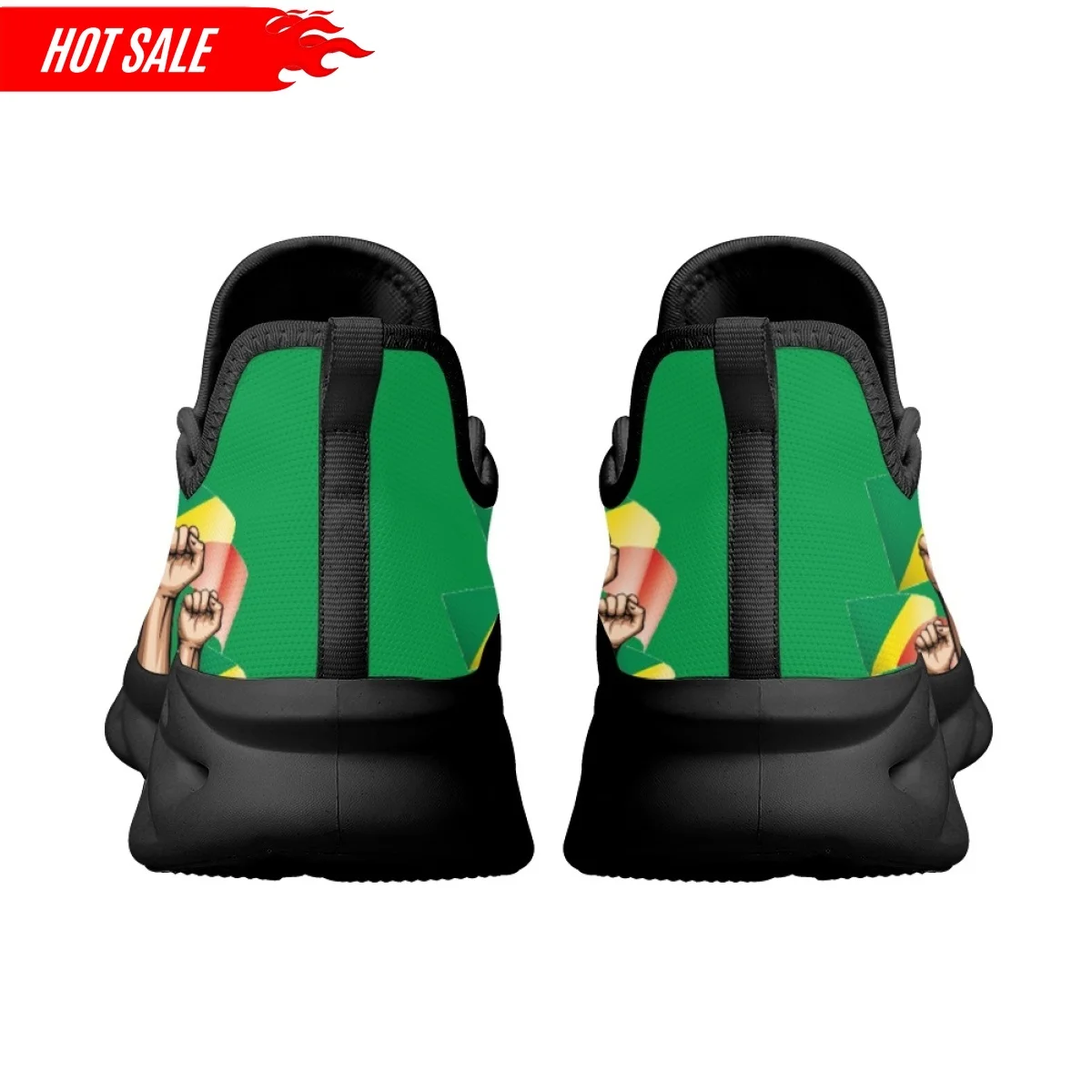 Men's Shoes Women Casual Sneakers Congo Flag Printing Fashion Lace-up Walking Male Summer Flats Footwear Shoes 2024
