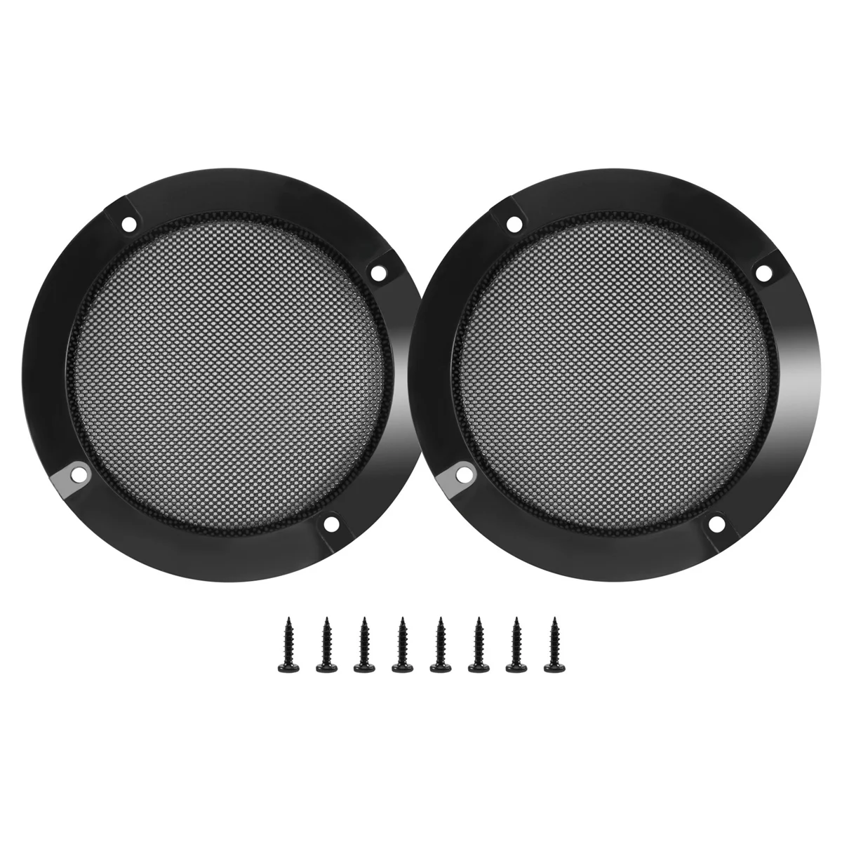 2Pcs 4 Inch Speaker Speaker Grille Speaker Replaceable Round Speaker Protection Grille