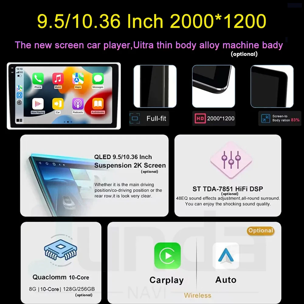 Android 14 Carplay Car Radio Multimidia Video Player For KIA PICANTO Morning 2011 2012 2013 2014 2015 2016 WIFI 4G GPS Head Unit