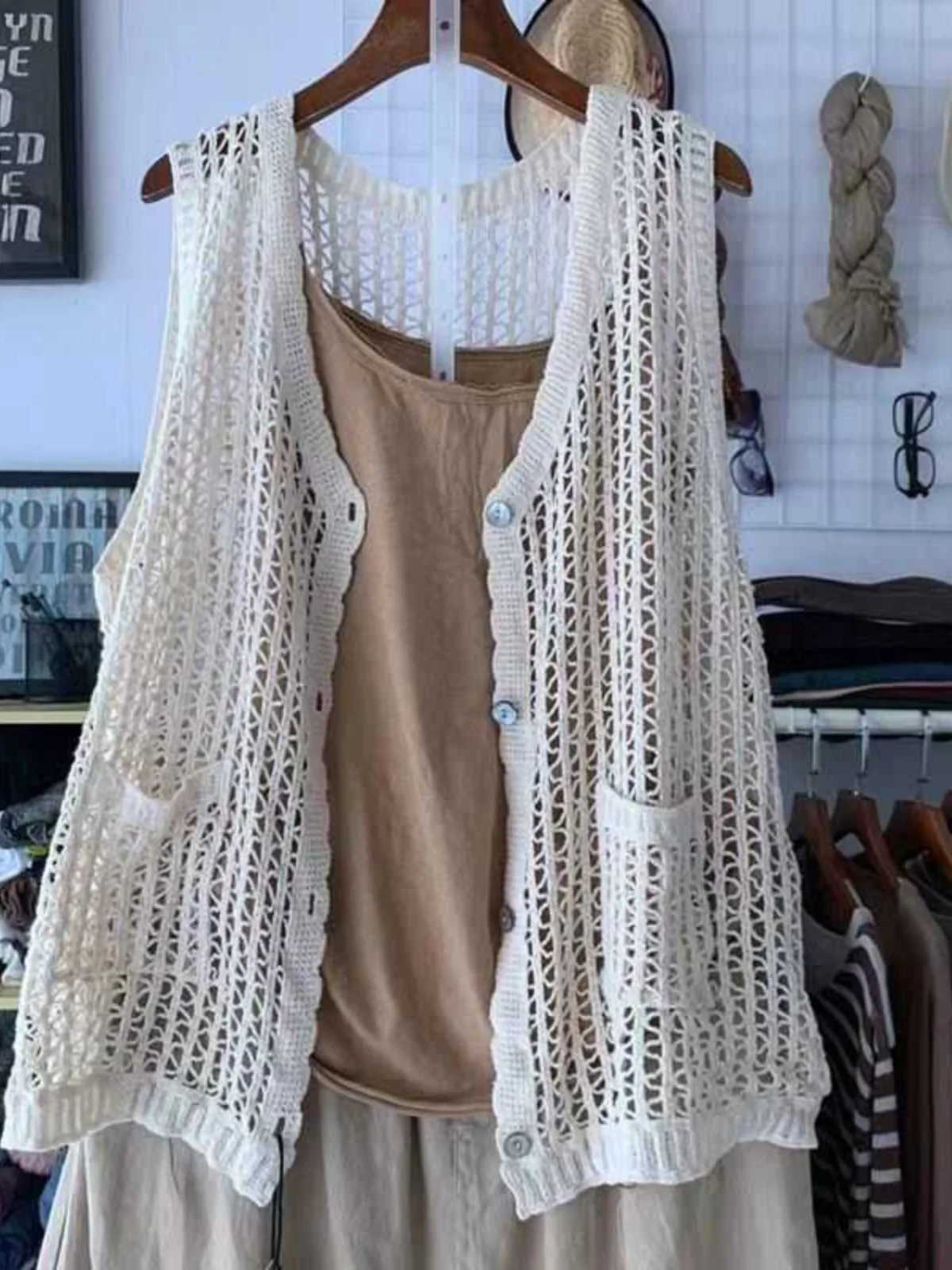 

V-Ne вязаная облегающая летняя верхняя одежда с вырезами, майка, женский открытый жилет Bal Svel, дышащий повседневный жилет