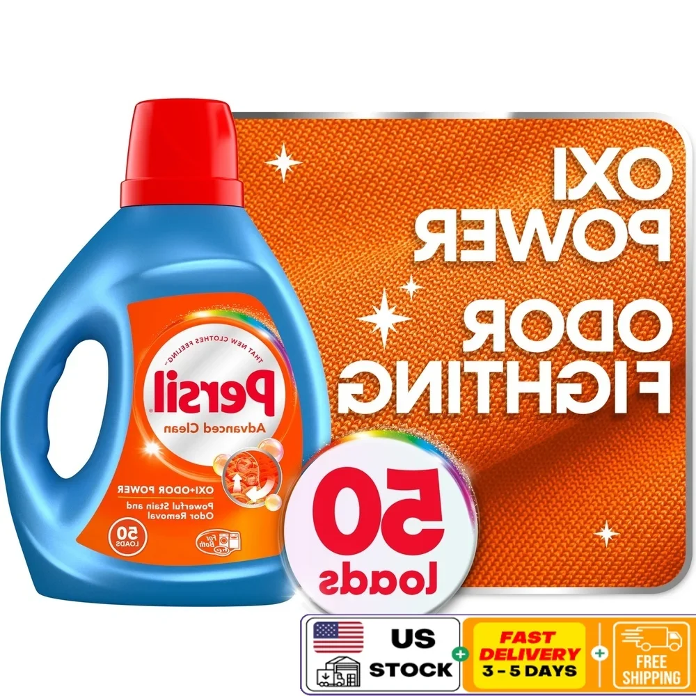 

Усовершенствованный чистый жидкий стиральный порошок Окси, средство для удаления пятен, 50 нагрузок, защита ткани, высокая эффективность, 100 жидких унций