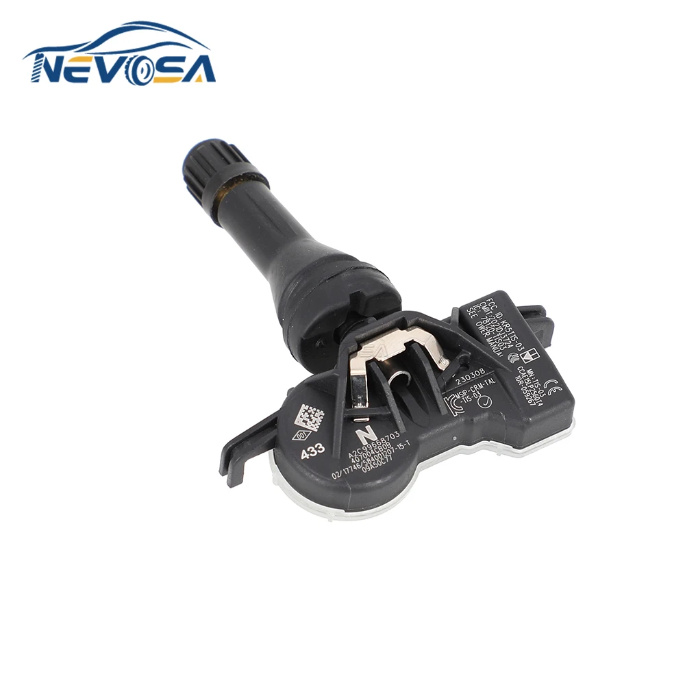 NEVOSA Tire Pressure Systems, Sensores TPMS, 40700-4CB0A, para Nissan Almera Ateon Chatch, Infiniti QX50, Renault Samsu SM6, 433