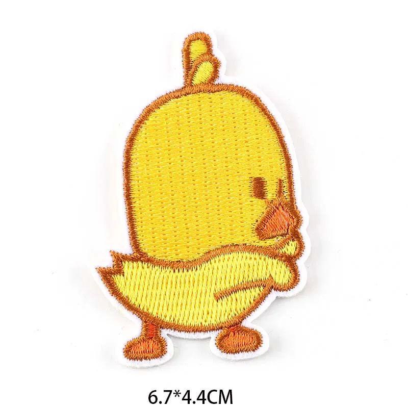 Cartoon Cute Animal Iron On Patches Yellow Duck Embroidery Appliques Badges Stickers,Clothing Thermoadhesive Patch For clothes