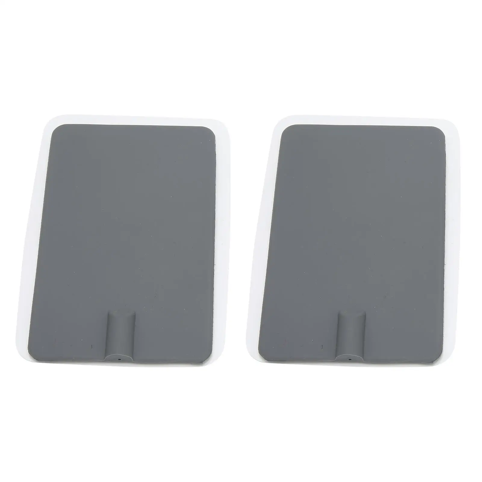 2pcs Reusable Silicone Electrode Pads 7x11cm for physiotherapy - Soft Gray Electrode Patch