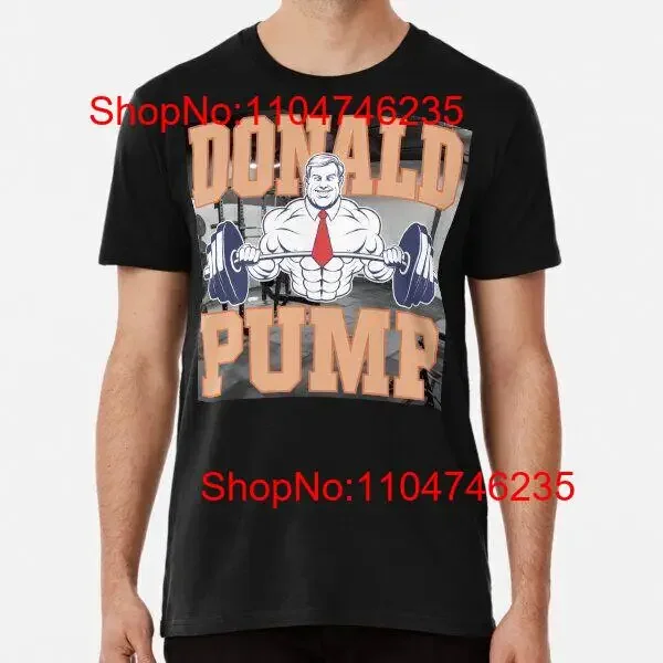

Футболка премиум-класса Donald Pump Make American Great Again S 5XL, винтажная стираная дизайнерская одежда унисекс, удобная мужская графика